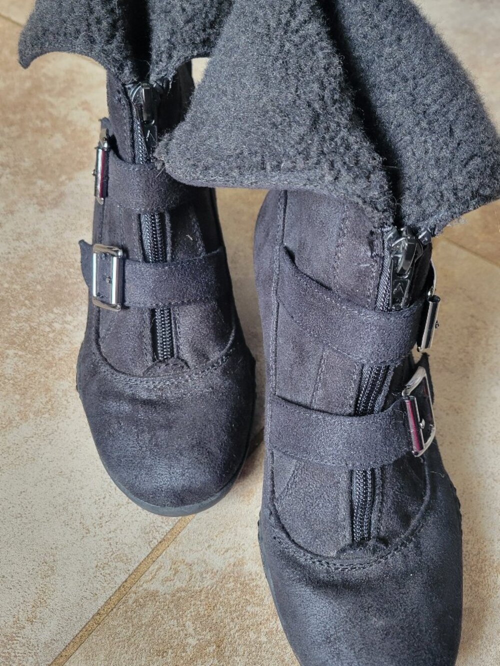 A2 by Aerosoles black suede ankle boots